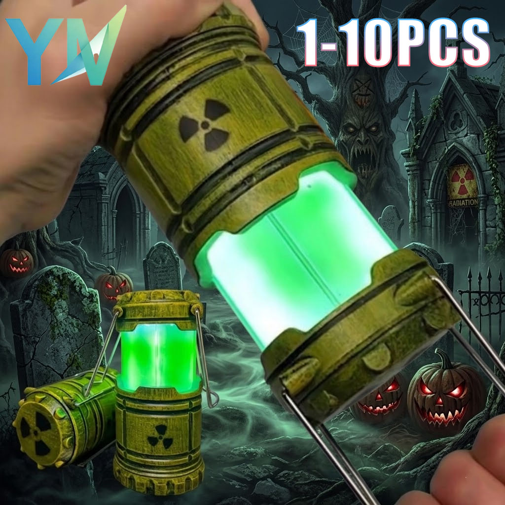 Office Tech For Home - 1-10 Stück Mini-Atom-Glow-Laterne für Halloween, Camping,