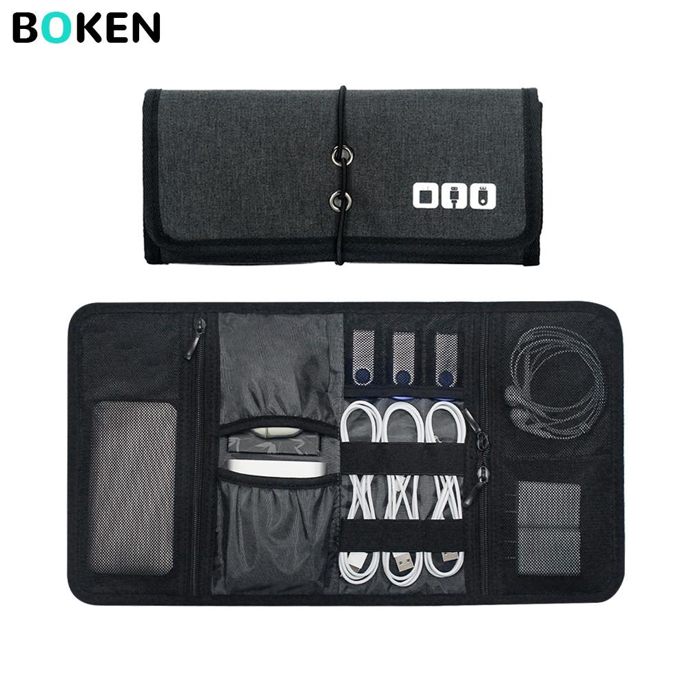 Office Tech For Home - Tech-Organizer-Tasche Kabelaufbewahrung Reise-Elektronikzubehör-Beutel für Ladegerät Powerbank
