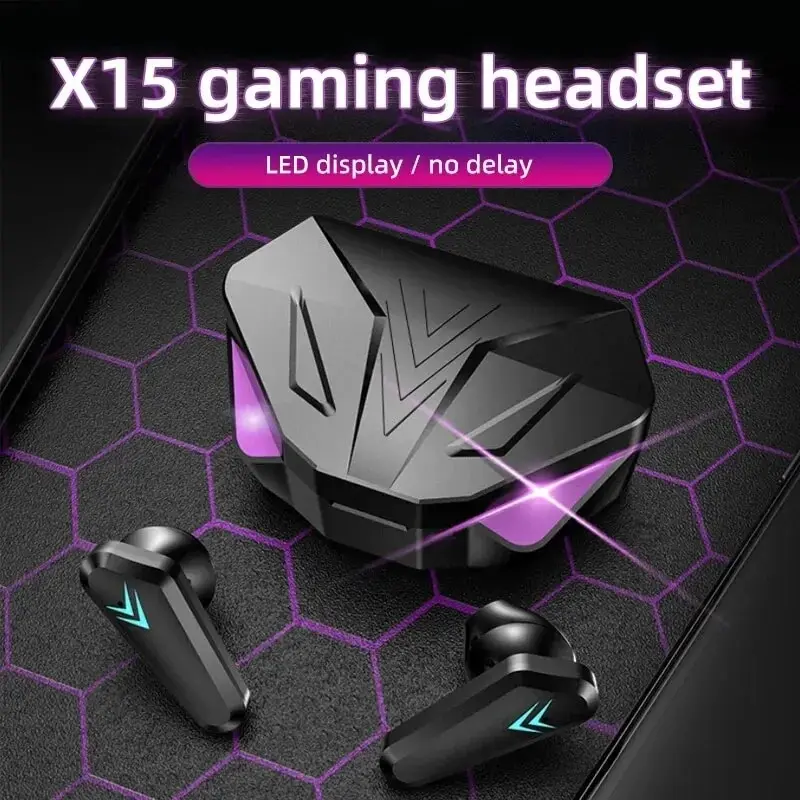 Office Work Tech - TWS Kabelloses Bluetooth 5.3-Headset, LED-Display, Gamer-Ohrhörer