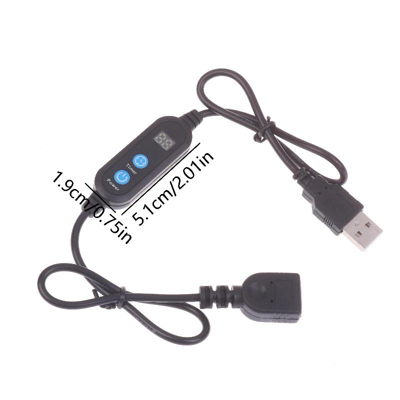 Digital Timer Countdown - B*1/2 Stück 3-24V USB Countdown-Timer-Kabel, Digitaler