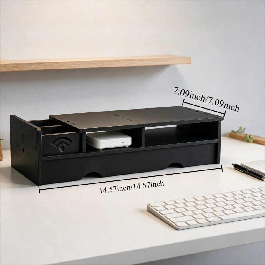 Schwarze Matte WLAN-Router-Auf – Office Tech Setup Bewertung und Preis