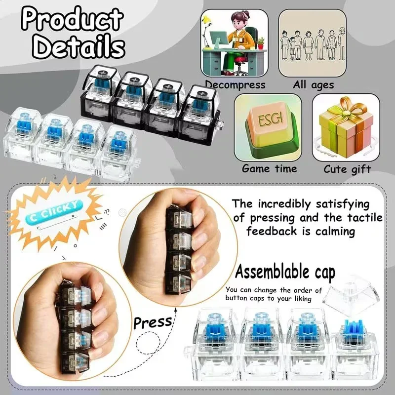1 Stück LED-Tastatur-Tastenkap – Office Tech Setup Bewertung und Preis
